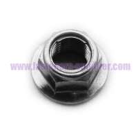 White Zinc Carbon Steel Flange Nut