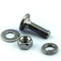 316 stainless steel carriage bolt with nut and washer sets made in China