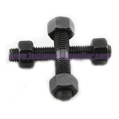 Black Double Threaded Stud Bolt